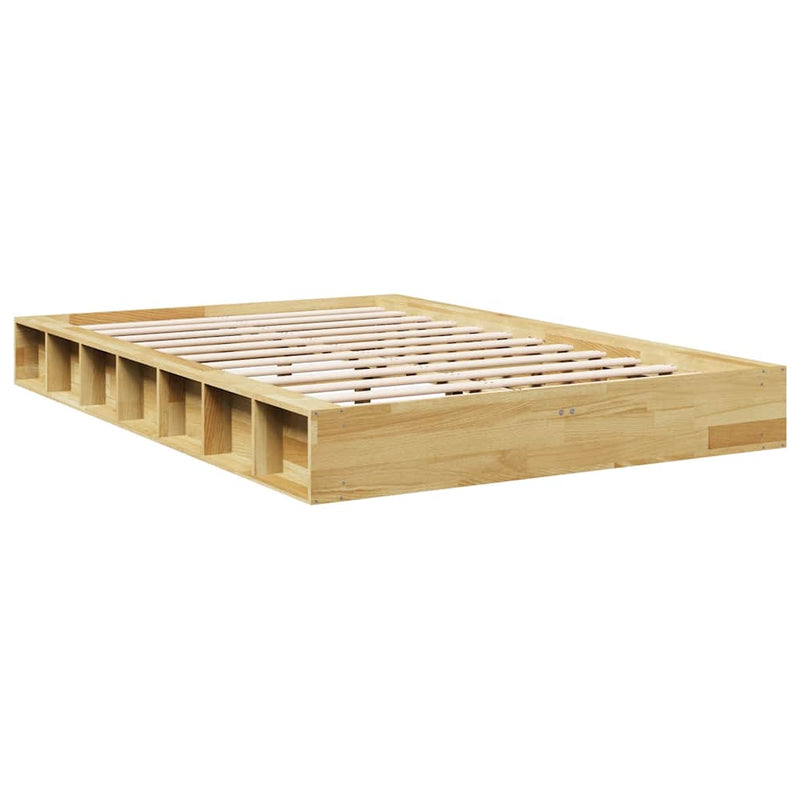 vidaXL ágykeret matrac nélkül 120x200 cm tömör fa tölgyfa