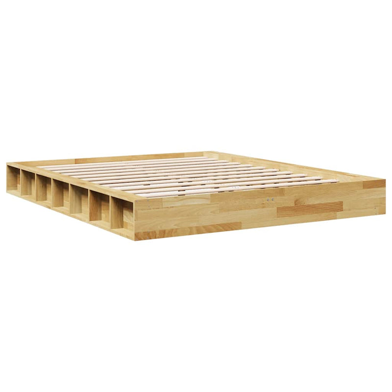 vidaXL ágykeret matrac nélkül 150x200 cm tömör fa tölgyfa