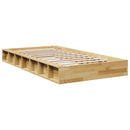 vidaXL ágykeret matrac nélkül 75x190 cm tömör fa tölgyfa