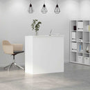 vidaXL fehér, rétegelt fa recepciós asztal 100 x 50 x 103,5 cm