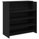 vidaXL fekete tölgyfa recepciósasztal 100 x 50 x 103,5 cm