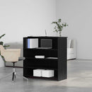 vidaXL fekete tölgyfa recepciósasztal 100 x 50 x 103,5 cm