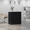 vidaXL fekete tölgyfa recepciósasztal 100 x 50 x 103,5 cm