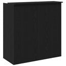 vidaXL fekete tölgyfa recepciósasztal 100 x 50 x 103,5 cm