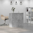 vidaXL recepciós pult betonszürke 100x50x103,5 cm szerelt fa