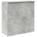 vidaXL recepciós pult betonszürke 100x50x103,5 cm szerelt fa