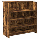 vidaXL recepciós pult füstös tölgy 100x50x103,5 cm szerelt fa
