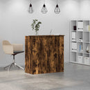 vidaXL recepciós pult füstös tölgy 100x50x103,5 cm szerelt fa
