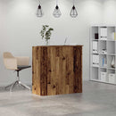 vidaXL recepciós pult antik fa 100x50x103,5 cm szerelt fa