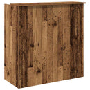 vidaXL recepciós pult antik fa 100x50x103,5 cm szerelt fa