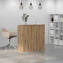 vidaXL recepciós pult kézműves tölgy 100x50x103,5 cm szerelt fa