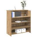 vidaXL recepciós pult kézműves tölgy 100x50x103,5 cm szerelt fa