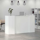 vidaXL fehér, rétegelt fa recepciós asztal 180 x 50 x 103,5 cm