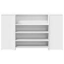 vidaXL fehér, rétegelt fa recepciós asztal 180 x 50 x 103,5 cm