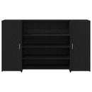 vidaXL fekete tölgyfa recepciósasztal 180 x 50 x 103,5 cm