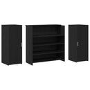 vidaXL fekete tölgyfa recepciósasztal 180 x 50 x 103,5 cm