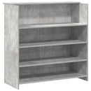 vidaXL recepciós pult betonszürke 180x50x103,5 cm szerelt fa