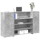 vidaXL recepciós pult betonszürke 180x50x103,5 cm szerelt fa