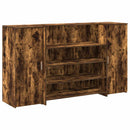 vidaXL recepciós pult füstös tölgy 180x50x103,5 cm szerelt fa