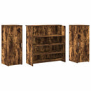 vidaXL recepciós pult füstös tölgy 180x50x103,5 cm szerelt fa