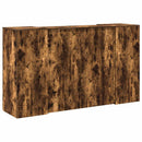 vidaXL recepciós pult füstös tölgy 180x50x103,5 cm szerelt fa