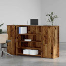 vidaXL recepciós pult antik fa 180x50x103,5 cm szerelt fa