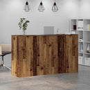 vidaXL recepciós pult antik fa 180x50x103,5 cm szerelt fa