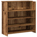 vidaXL recepciós pult antik fa 180x50x103,5 cm szerelt fa