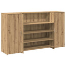 vidaXL recepciós pult kézműves tölgy 180x50x103,5 cm szerelt fa