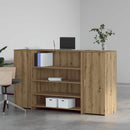 vidaXL recepciós pult kézműves tölgy 180x50x103,5 cm szerelt fa