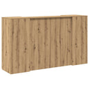 vidaXL recepciós pult kézműves tölgy 180x50x103,5 cm szerelt fa
