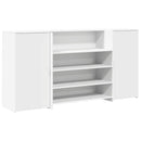vidaXL fehér, rétegelt fa recepciós asztal 200 x 50 x 103,5 cm