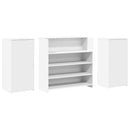 vidaXL fehér, rétegelt fa recepciós asztal 200 x 50 x 103,5 cm