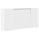 vidaXL fehér, rétegelt fa recepciós asztal 200 x 50 x 103,5 cm