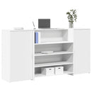 vidaXL fehér, rétegelt fa recepciós asztal 200 x 50 x 103,5 cm
