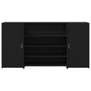 vidaXL fekete tölgyfa recepciósasztal 200 x 50 x 103,5 cm