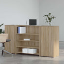 vidaXL recepciós pult sonoma tölgy 200x50x103,5 cm szerelt fa