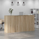 vidaXL recepciós pult sonoma tölgy 200x50x103,5 cm szerelt fa