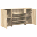 vidaXL recepciós pult sonoma tölgy 200x50x103,5 cm szerelt fa