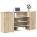 vidaXL recepciós pult sonoma tölgy 200x50x103,5 cm szerelt fa