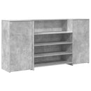 vidaXL recepciós pult betonszürke 200x50x103,5 cm szerelt fa