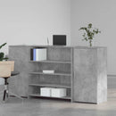 vidaXL recepciós pult betonszürke 200x50x103,5 cm szerelt fa