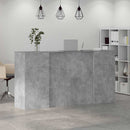 vidaXL recepciós pult betonszürke 200x50x103,5 cm szerelt fa