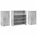 vidaXL recepciós pult betonszürke 200x50x103,5 cm szerelt fa