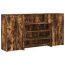 vidaXL recepciós pult füstös tölgy 200x50x103,5 cm szerelt fa