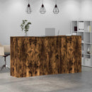 vidaXL recepciós pult füstös tölgy 200x50x103,5 cm szerelt fa