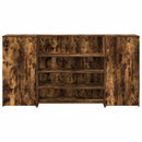 vidaXL recepciós pult füstös tölgy 200x50x103,5 cm szerelt fa