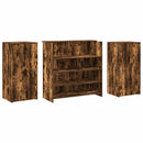 vidaXL recepciós pult füstös tölgy 200x50x103,5 cm szerelt fa