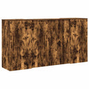 vidaXL recepciós pult füstös tölgy 200x50x103,5 cm szerelt fa
