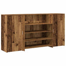 vidaXL recepciós pult antik fa 200x50x103,5 cm szerelt fa